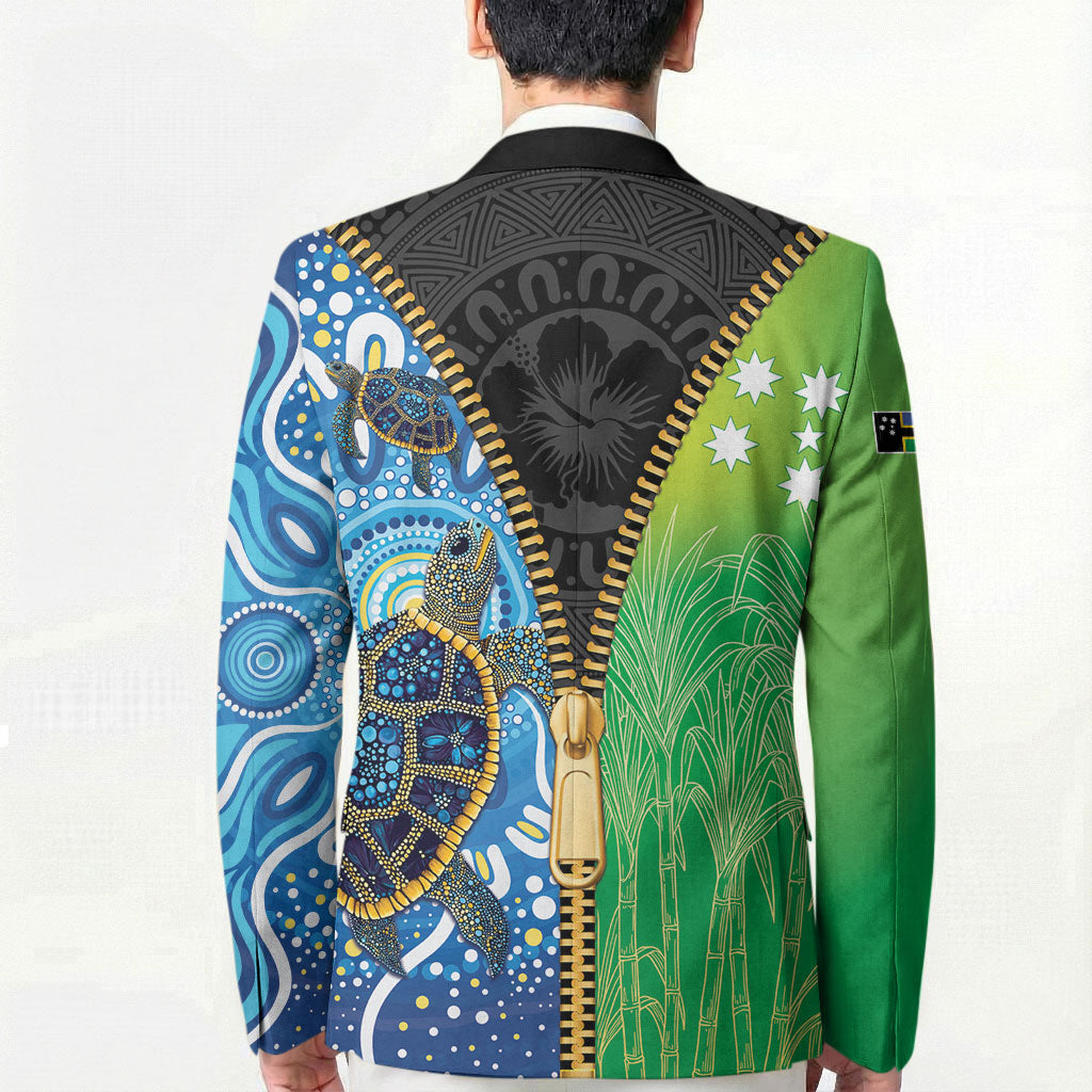Australian South Sea Islanders National Recognition Day Blazer Aussie Sugar Cane Turtle Aboriginal Style