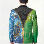 Australian South Sea Islanders National Recognition Day Blazer Aussie Sugar Cane Turtle Aboriginal Style