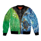 Australian South Sea Islanders National Recognition Day Bomber Jacket Aussie Sugar Cane Turtle Aboriginal Style