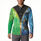 Australian South Sea Islanders National Recognition Day Button Sweatshirt Aussie Sugar Cane Turtle Aboriginal Style