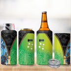 Australian South Sea Islanders National Recognition Day 4 in 1 Can Cooler Tumbler Aussie Sugar Cane Turtle Aboriginal Style