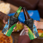Australian South Sea Islanders National Recognition Day 4 in 1 Can Cooler Tumbler Aussie Sugar Cane Turtle Aboriginal Style