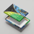 Australian South Sea Islanders National Recognition Day Canvas Wall Art Aussie Sugar Cane Turtle Aboriginal Style