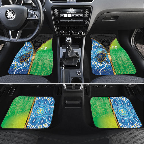 Australian South Sea Islanders National Recognition Day Car Mats Aussie Sugar Cane Turtle Aboriginal Style