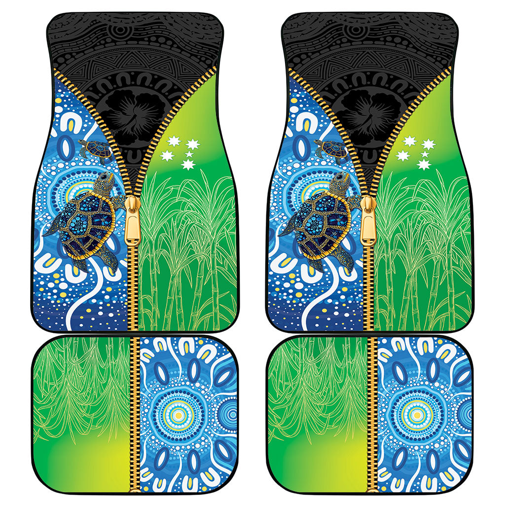 Australian South Sea Islanders National Recognition Day Car Mats Aussie Sugar Cane Turtle Aboriginal Style