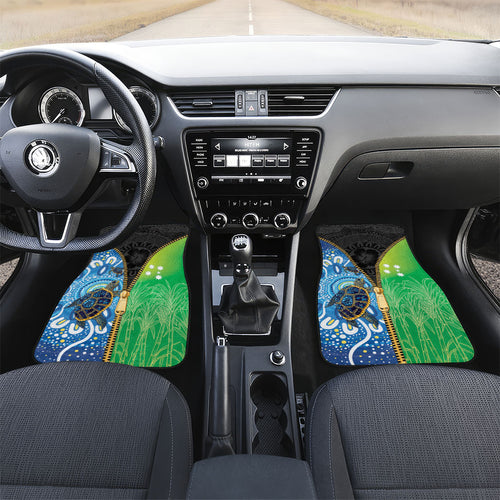 Australian South Sea Islanders National Recognition Day Car Mats Aussie Sugar Cane Turtle Aboriginal Style