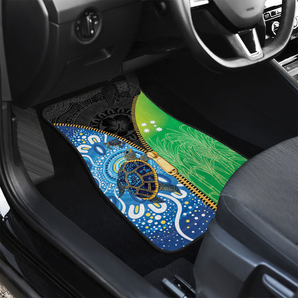 Australian South Sea Islanders National Recognition Day Car Mats Aussie Sugar Cane Turtle Aboriginal Style