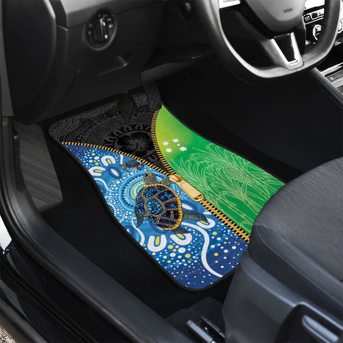 Australian South Sea Islanders National Recognition Day Car Mats Aussie Sugar Cane Turtle Aboriginal Style