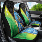 Australian South Sea Islanders National Recognition Day Car Seat Cover Aussie Sugar Cane Turtle Aboriginal Style
