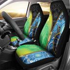 Australian South Sea Islanders National Recognition Day Car Seat Cover Aussie Sugar Cane Turtle Aboriginal Style