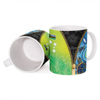 Australian South Sea Islanders National Recognition Day Ceramic Mug Aussie Sugar Cane Turtle Aboriginal Style