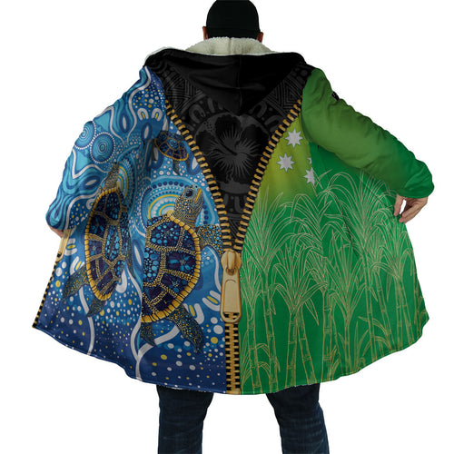 Australian South Sea Islanders National Recognition Day Cloak Aussie Sugar Cane Turtle Aboriginal Style