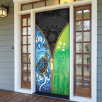 Australian South Sea Islanders National Recognition Day Door Cover Aussie Sugar Cane Turtle Aboriginal Style