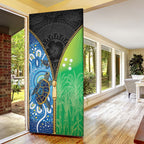 Australian South Sea Islanders National Recognition Day Door Cover Aussie Sugar Cane Turtle Aboriginal Style