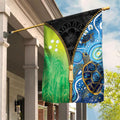 Australian South Sea Islanders National Recognition Day Garden Flag Aussie Sugar Cane Turtle Aboriginal Style