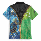 Australian South Sea Islanders National Recognition Day Hawaiian Shirt Aussie Sugar Cane Turtle Aboriginal Style