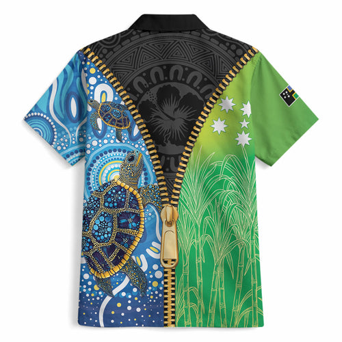Australian South Sea Islanders National Recognition Day Hawaiian Shirt Aussie Sugar Cane Turtle Aboriginal Style