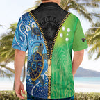 Australian South Sea Islanders National Recognition Day Hawaiian Shirt Aussie Sugar Cane Turtle Aboriginal Style