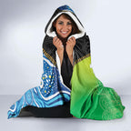 Australian South Sea Islanders National Recognition Day Hooded Blanket Aussie Sugar Cane Turtle Aboriginal Style