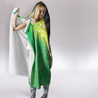 Australian South Sea Islanders National Recognition Day Hooded Blanket Aussie Sugar Cane Turtle Aboriginal Style
