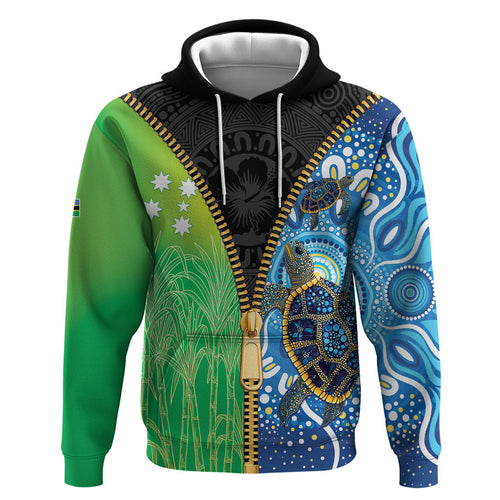 Australian South Sea Islanders National Recognition Day Hoodie Aussie Sugar Cane Turtle Aboriginal Style