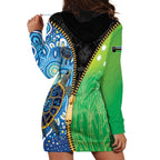 Australian South Sea Islanders National Recognition Day Hoodie Dress Aussie Sugar Cane Turtle Aboriginal Style