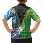 Australian South Sea Islanders National Recognition Day Kid Hawaiian Shirt Aussie Sugar Cane Turtle Aboriginal Style