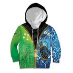 Australian South Sea Islanders National Recognition Day Kid Hoodie Aussie Sugar Cane Turtle Aboriginal Style