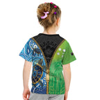 Australian South Sea Islanders National Recognition Day Kid T Shirt Aussie Sugar Cane Turtle Aboriginal Style
