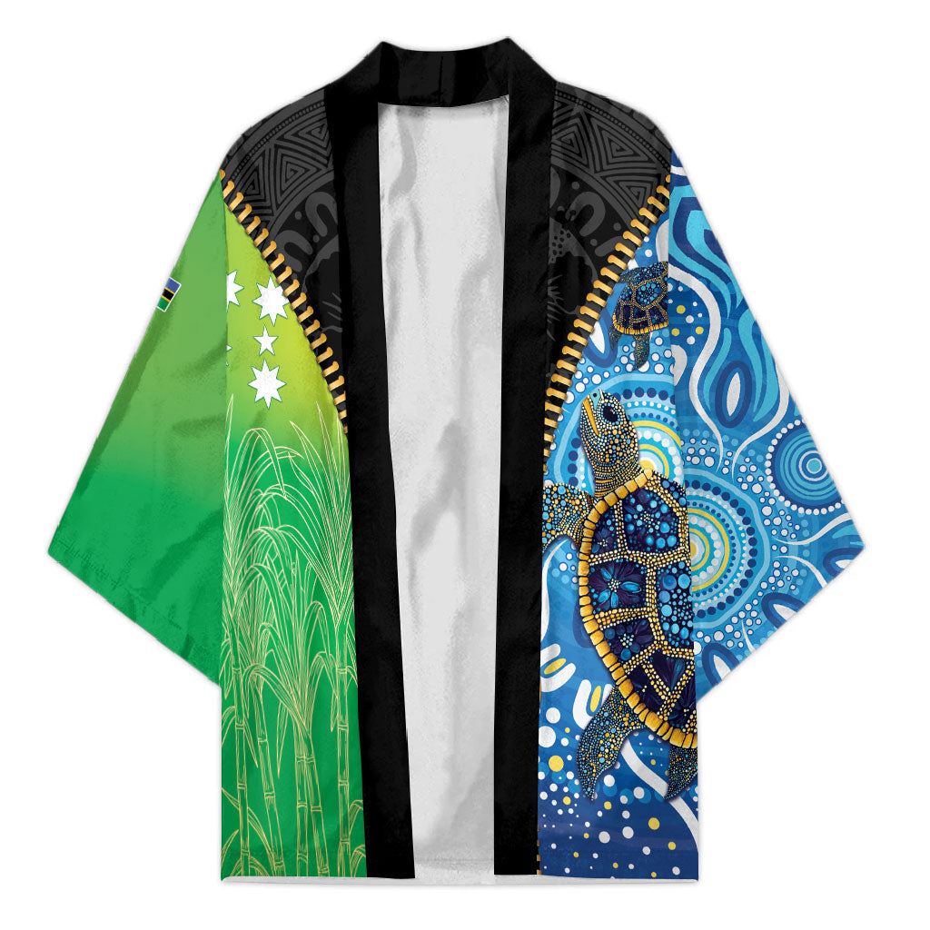 Australian South Sea Islanders National Recognition Day Kimono Aussie Sugar Cane Turtle Aboriginal Style