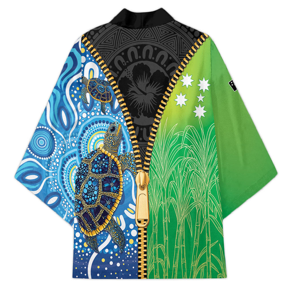 Australian South Sea Islanders National Recognition Day Kimono Aussie Sugar Cane Turtle Aboriginal Style