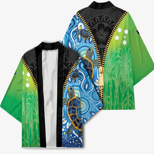 Australian South Sea Islanders National Recognition Day Kimono Aussie Sugar Cane Turtle Aboriginal Style