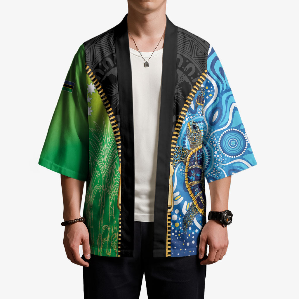Australian South Sea Islanders National Recognition Day Kimono Aussie Sugar Cane Turtle Aboriginal Style