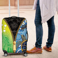 Australian South Sea Islanders National Recognition Day Luggage Cover Aussie Sugar Cane Turtle Aboriginal Style