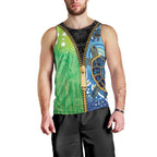 Australian South Sea Islanders National Recognition Day Men Tank Top Aussie Sugar Cane Turtle Aboriginal Style