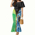 Australian South Sea Islanders National Recognition Day Mermaid Dress Aussie Sugar Cane Turtle Aboriginal Style