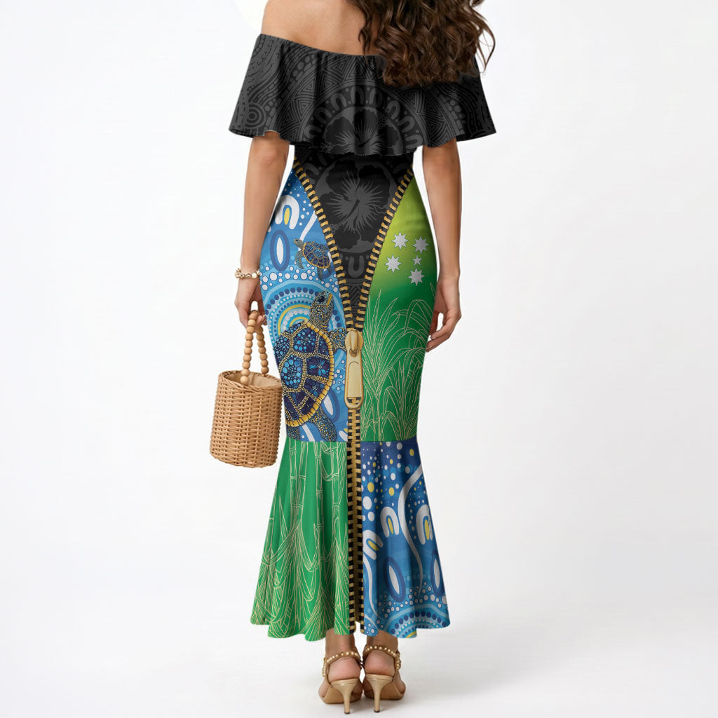 Australian South Sea Islanders National Recognition Day Mermaid Dress Aussie Sugar Cane Turtle Aboriginal Style