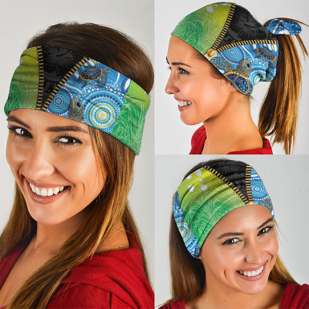 Australian South Sea Islanders National Recognition Day Neck Gaiter Aussie Sugar Cane Turtle Aboriginal Style