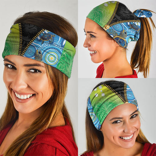 Australian South Sea Islanders National Recognition Day Neck Gaiter Aussie Sugar Cane Turtle Aboriginal Style