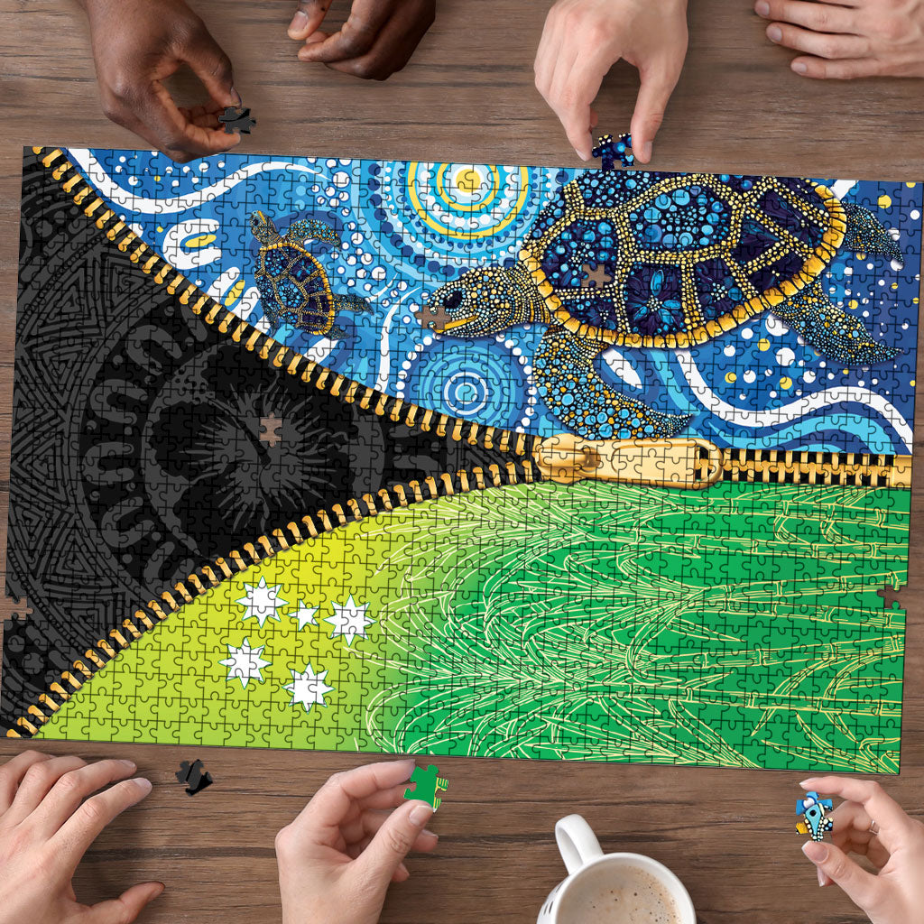 Australian South Sea Islanders National Recognition Day Puzzle Aussie Sugar Cane Turtle Aboriginal Style