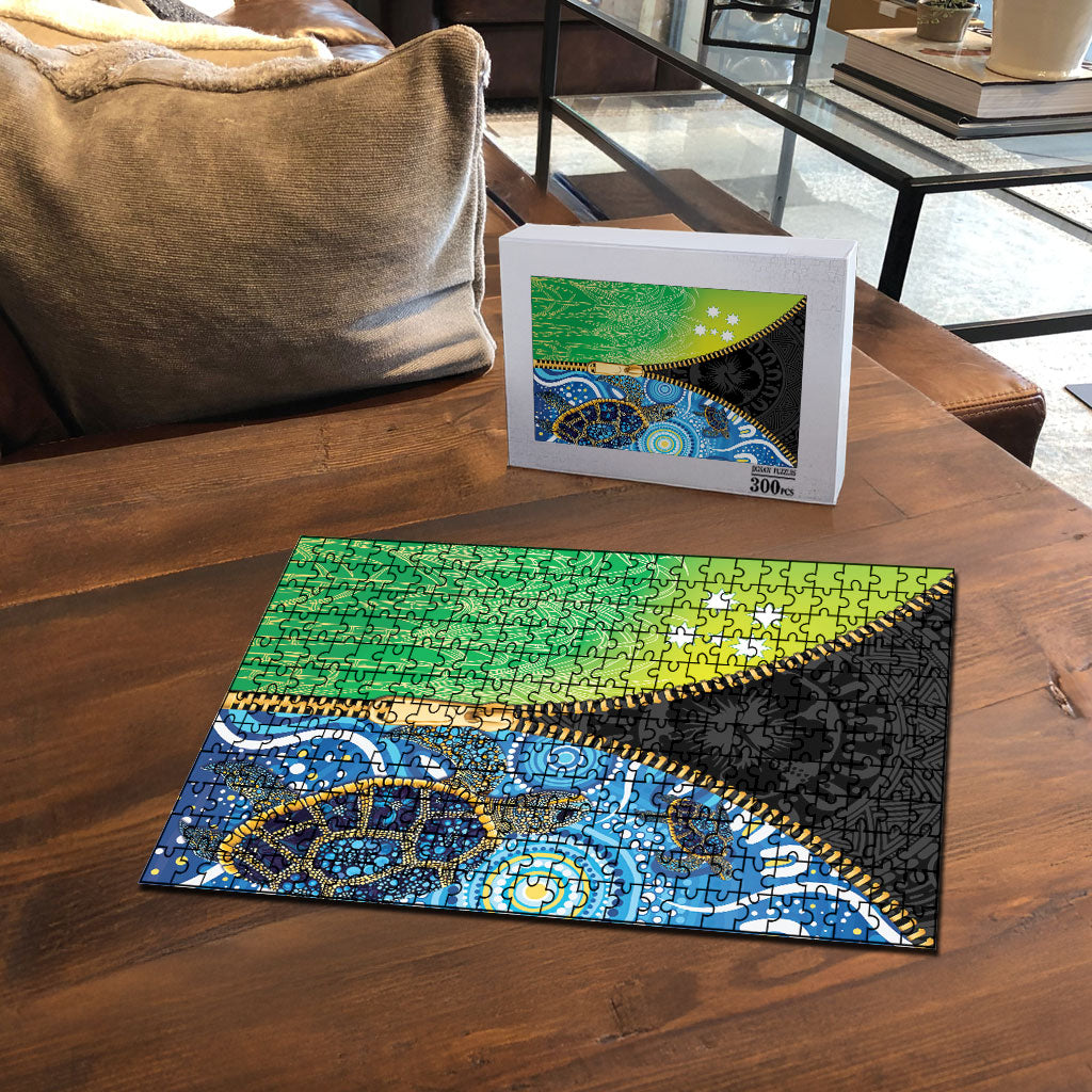 Australian South Sea Islanders National Recognition Day Puzzle Aussie Sugar Cane Turtle Aboriginal Style