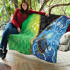 Australian South Sea Islanders National Recognition Day Quilt Aussie Sugar Cane Turtle Aboriginal Style
