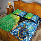 Australian South Sea Islanders National Recognition Day Quilt Bed Set Aussie Sugar Cane Turtle Aboriginal Style