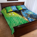 Australian South Sea Islanders National Recognition Day Quilt Bed Set Aussie Sugar Cane Turtle Aboriginal Style