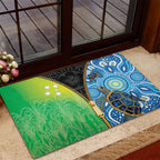 Australian South Sea Islanders National Recognition Day Rubber Doormat Aussie Sugar Cane Turtle Aboriginal Style