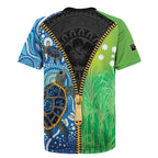 Australian South Sea Islanders National Recognition Day Rugby Jersey Aussie Sugar Cane Turtle Aboriginal Style