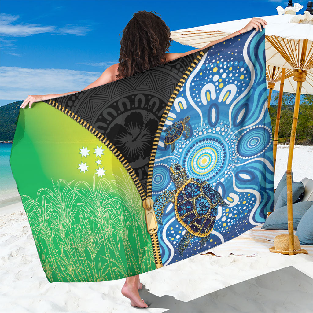 Australian South Sea Islanders National Recognition Day Sarong Aussie Sugar Cane Turtle Aboriginal Style