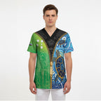 Australian South Sea Islanders National Recognition Day Scrub Top Aussie Sugar Cane Turtle Aboriginal Style