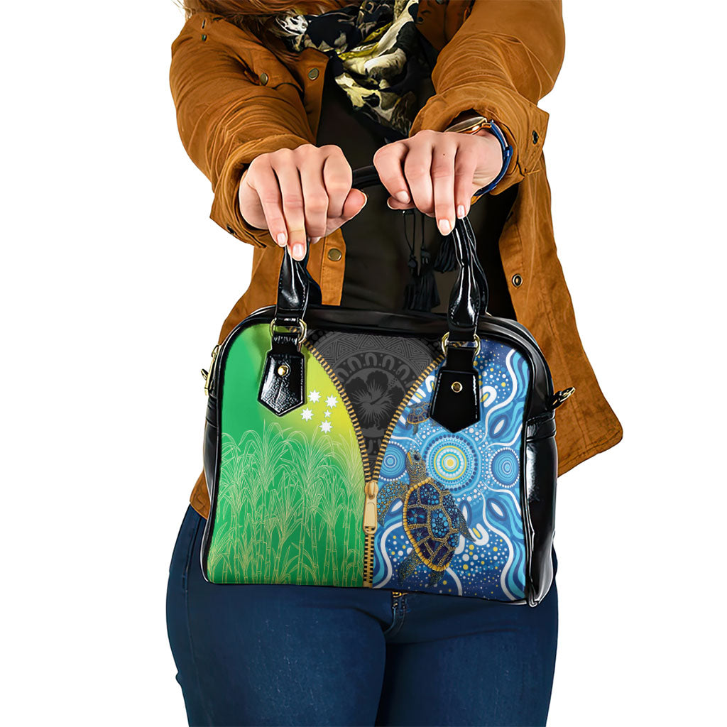 Australian South Sea Islanders National Recognition Day Shoulder Handbag Aussie Sugar Cane Turtle Aboriginal Style