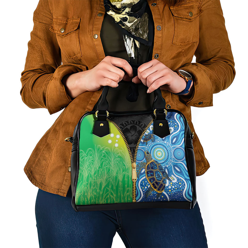 Australian South Sea Islanders National Recognition Day Shoulder Handbag Aussie Sugar Cane Turtle Aboriginal Style